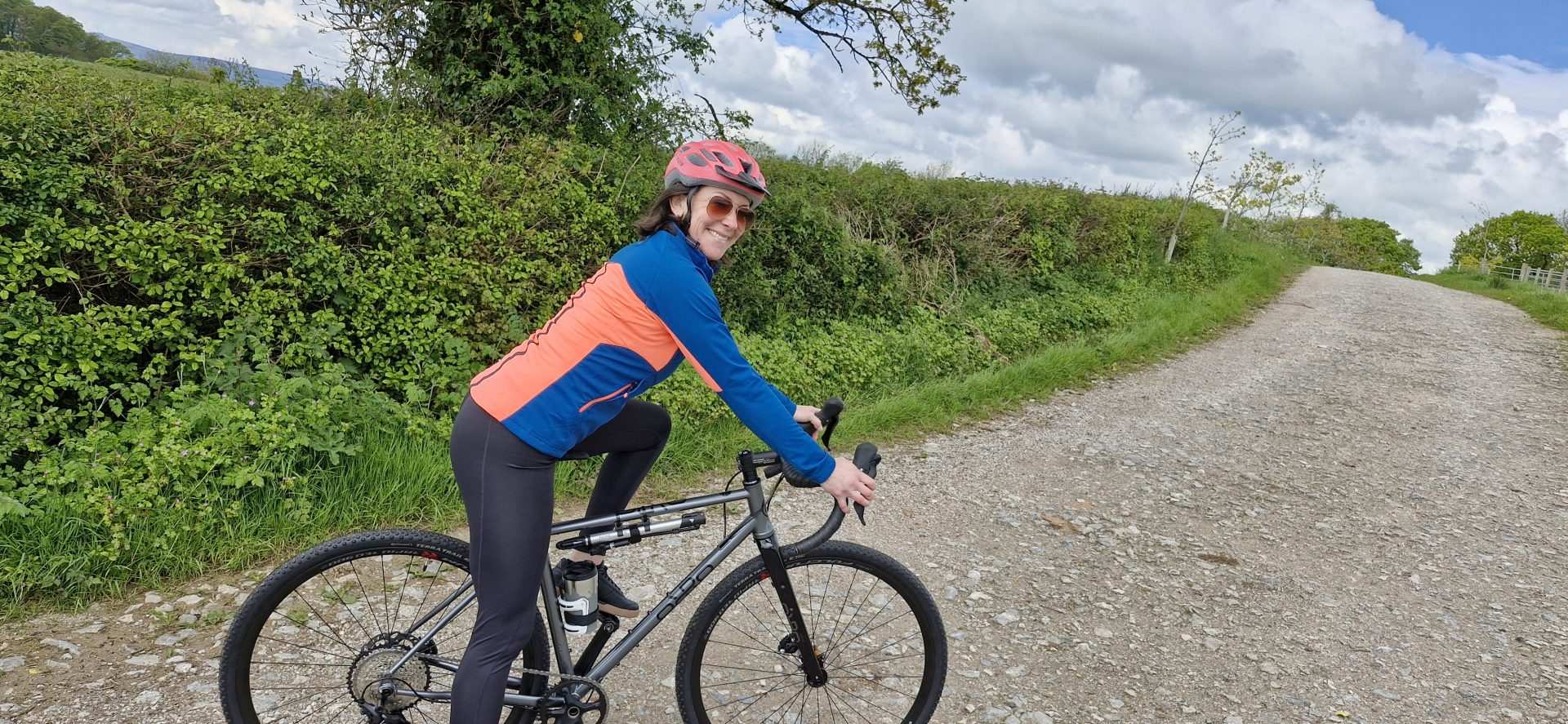 Woman on bike